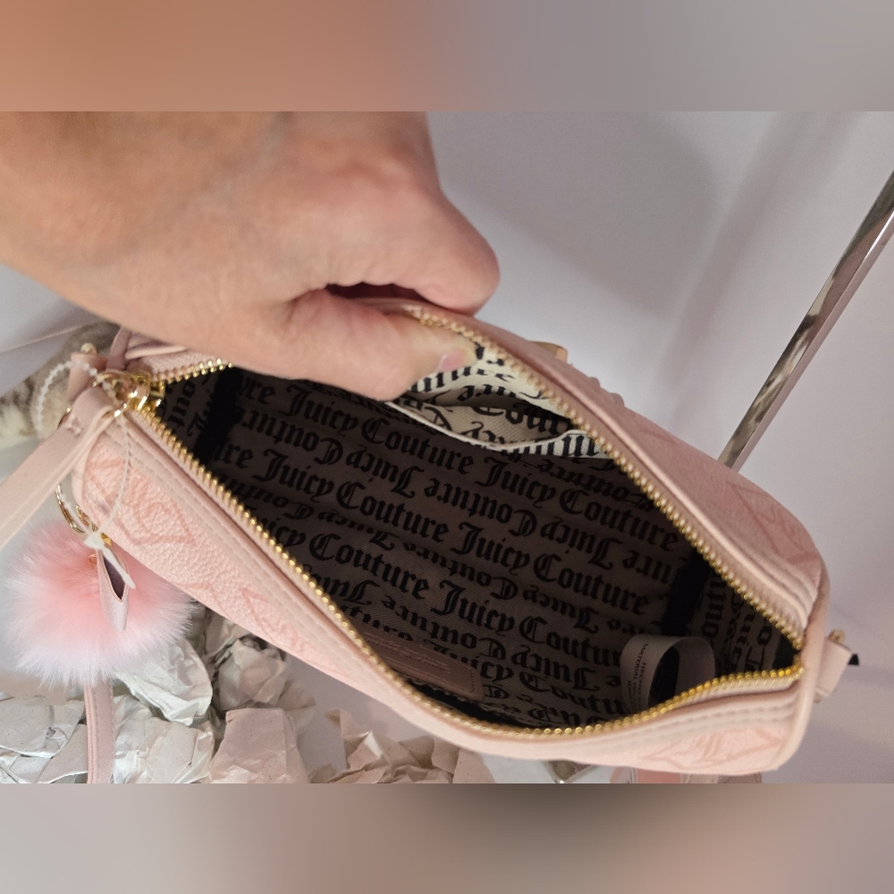 Juicy Couture Pink Barrel Bag NWT 💖 Y2K Shoulder Purse New With TagsOther tit - Picture 8 of 10